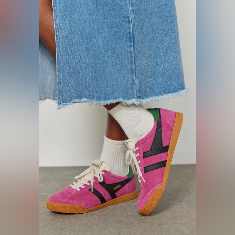 Gola Women's Elan Leather Sneaker - Picture 2 of 16